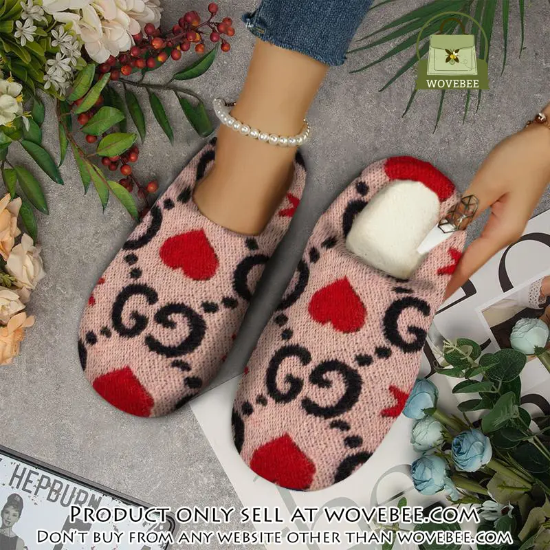 Gucci fleece slippers luxury inhouse slippers ihs1016 wvb0836549